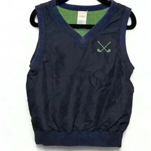 🌟5/$20🌟Gymboree - Navy Blue/Green Golf Pullover- Boys XS(3/4)